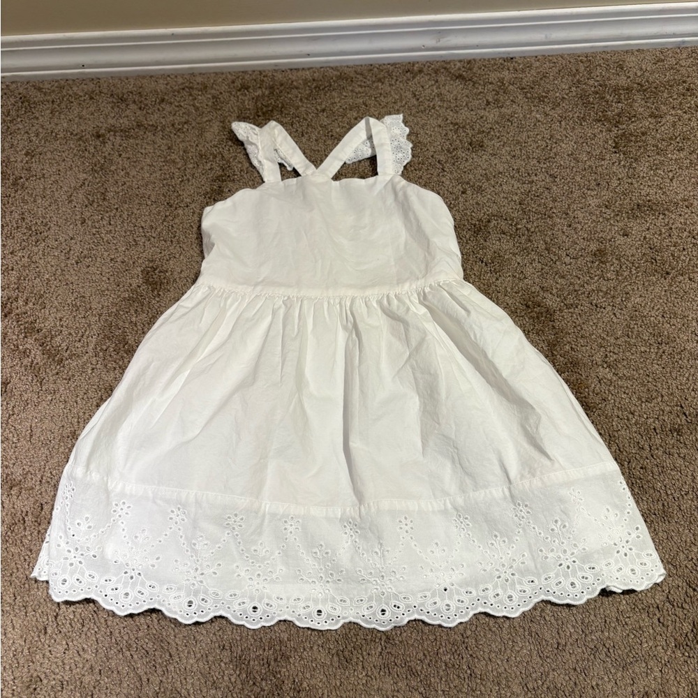 Carter's White Eyelet Cross-Back Sundress Size 4T